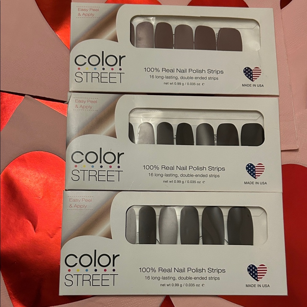 Color Street Elegant Nail Strips Trio